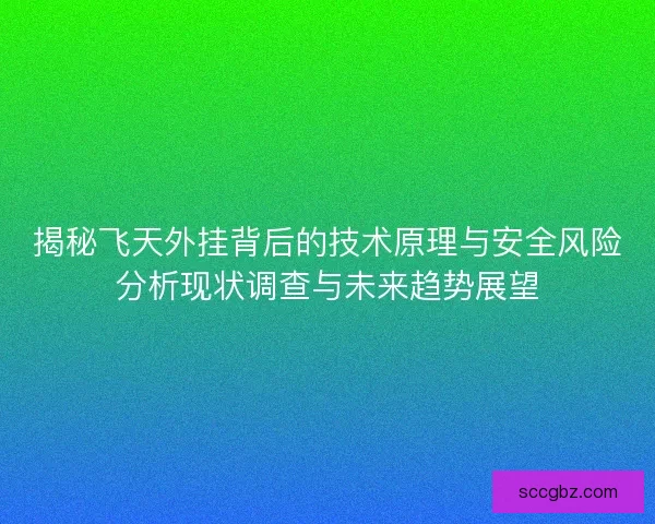揭秘飞天外挂背后的技术原理与安全风险分析现状调查与未来趋势展望