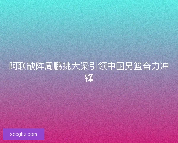 阿联缺阵周鹏挑大梁引领中国男篮奋力冲锋 阿联缺阵周鹏挑大梁引领中国男篮奋力冲锋